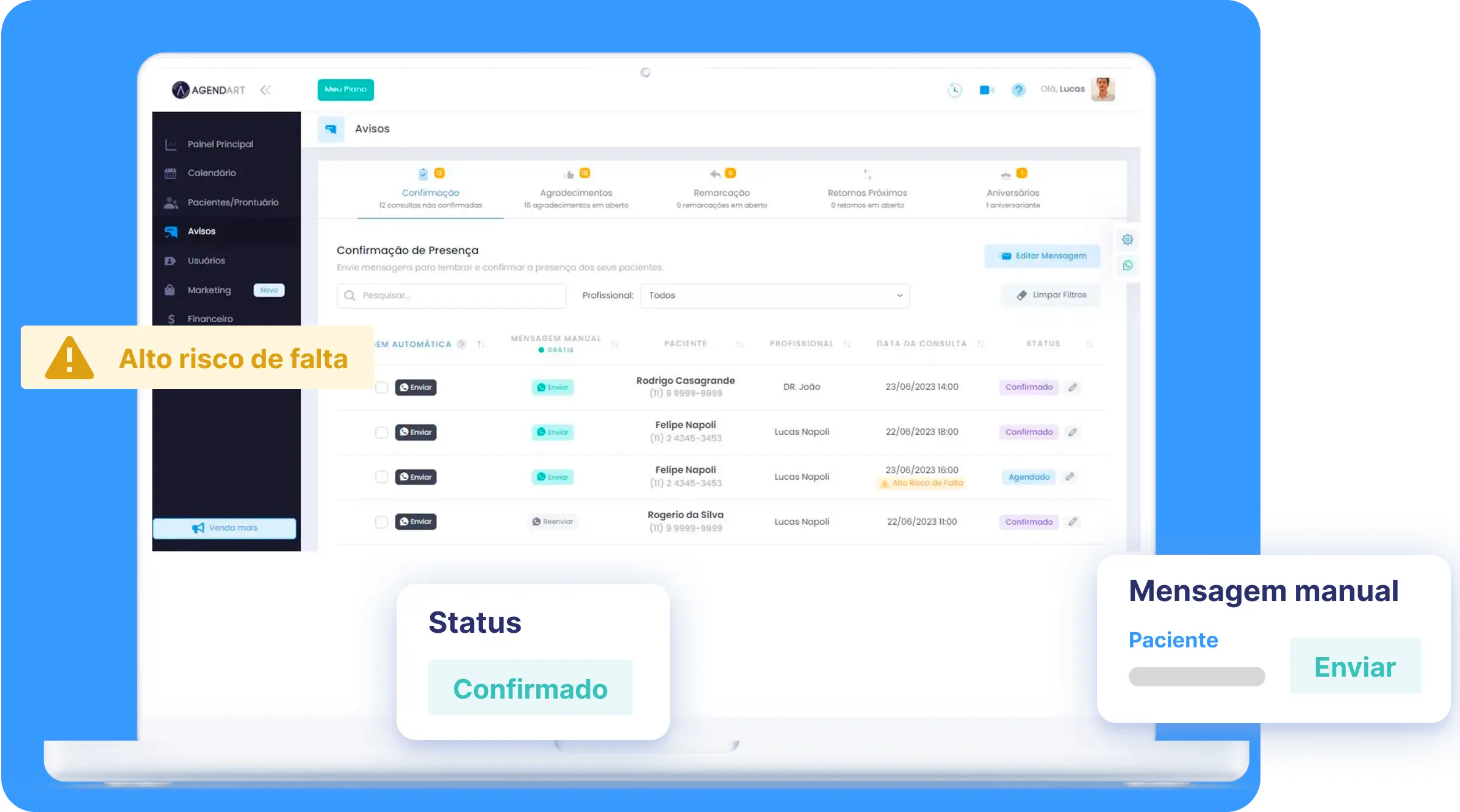 Imagem da seção agenda